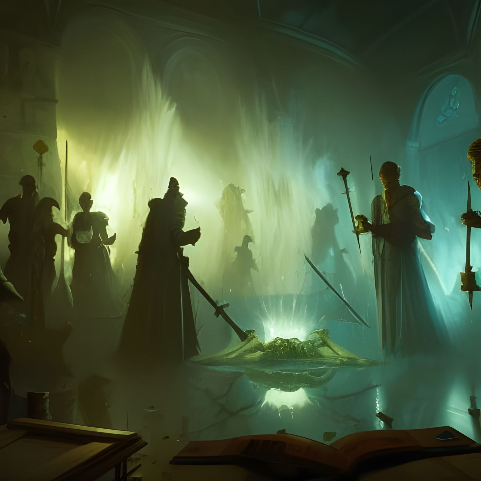 Fantasy Art Inspired by Alphonse Mucha in 8K