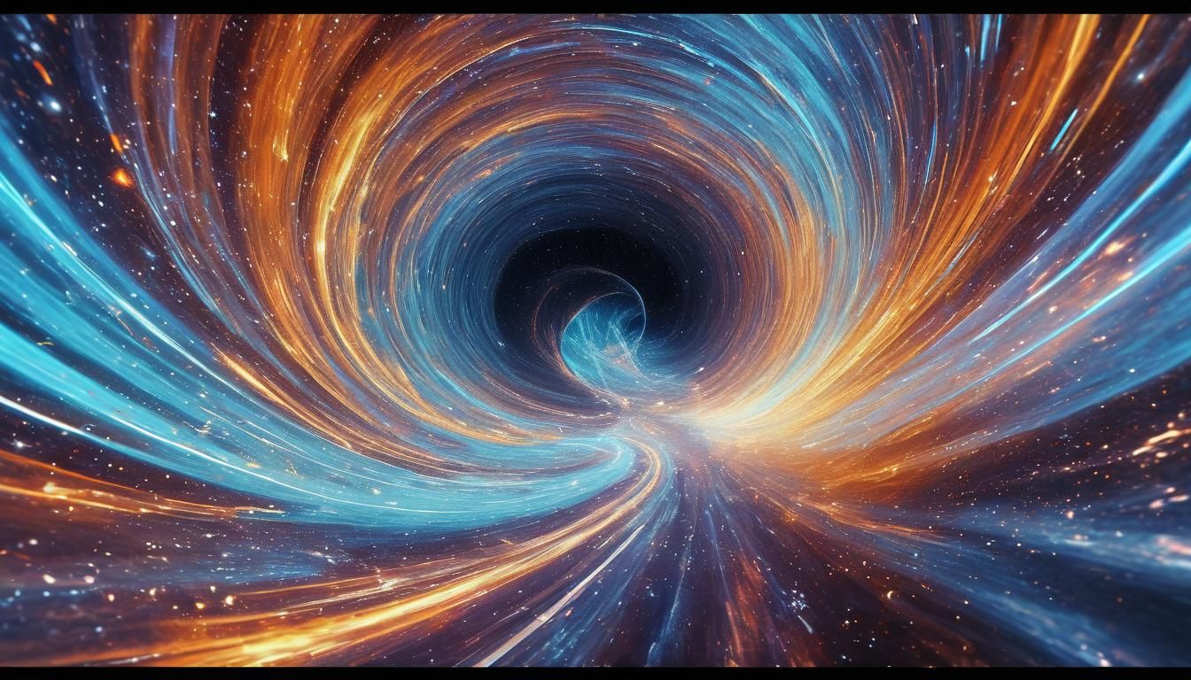 Warp Speed Journey Through a Sci-Fi Wormhole