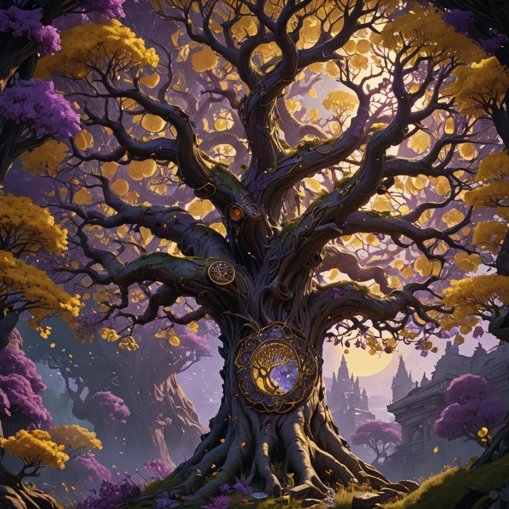 Tree of Life: Dark Fantasy Art in 8K