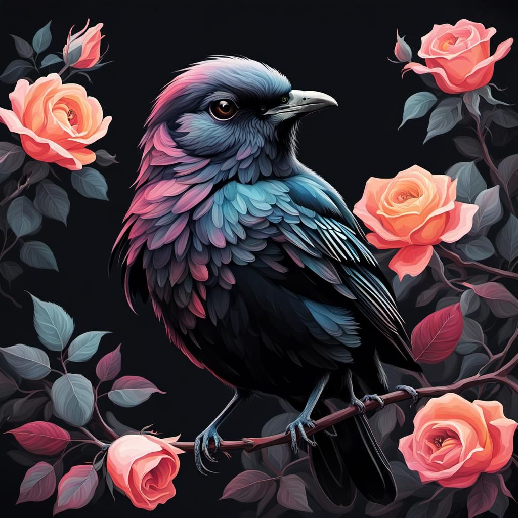 a beautiful portrait of a bird