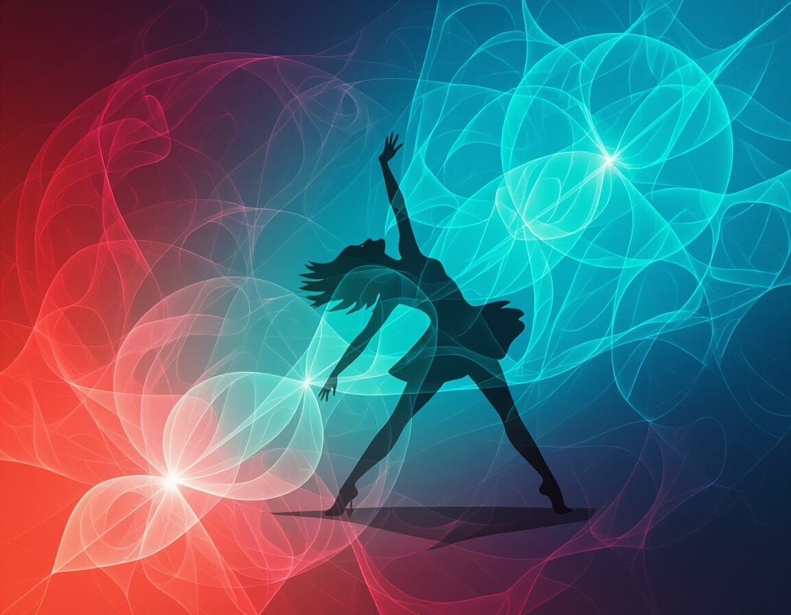 Surreal Volatile Scarlet Giant in Abstract Style