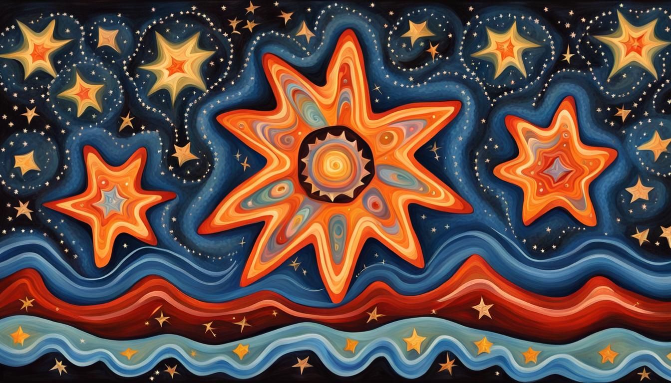 Electromagnetic Jelly Coils Surround Newborn Stars: Folk Art