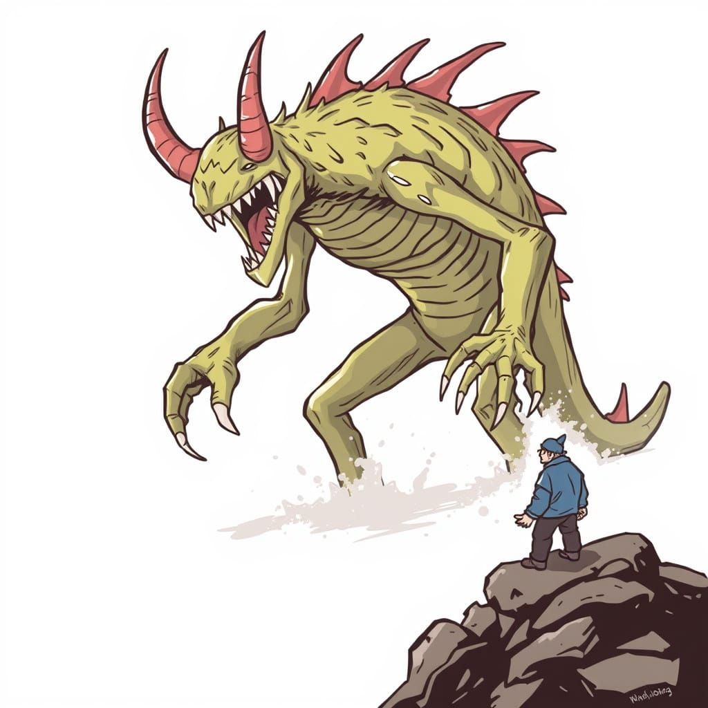 AI Generated Image of a Monster