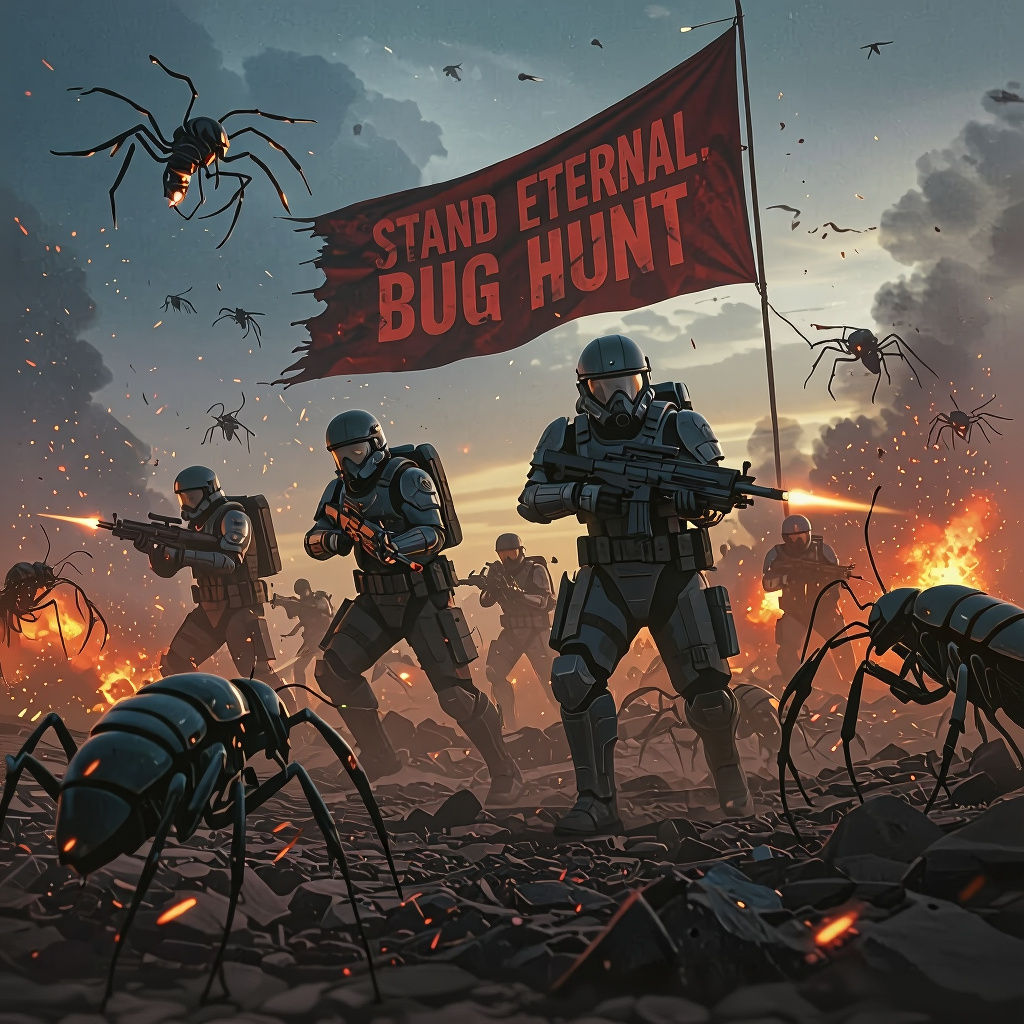 Mobile Infantry in Epic Bug Hunt Battle