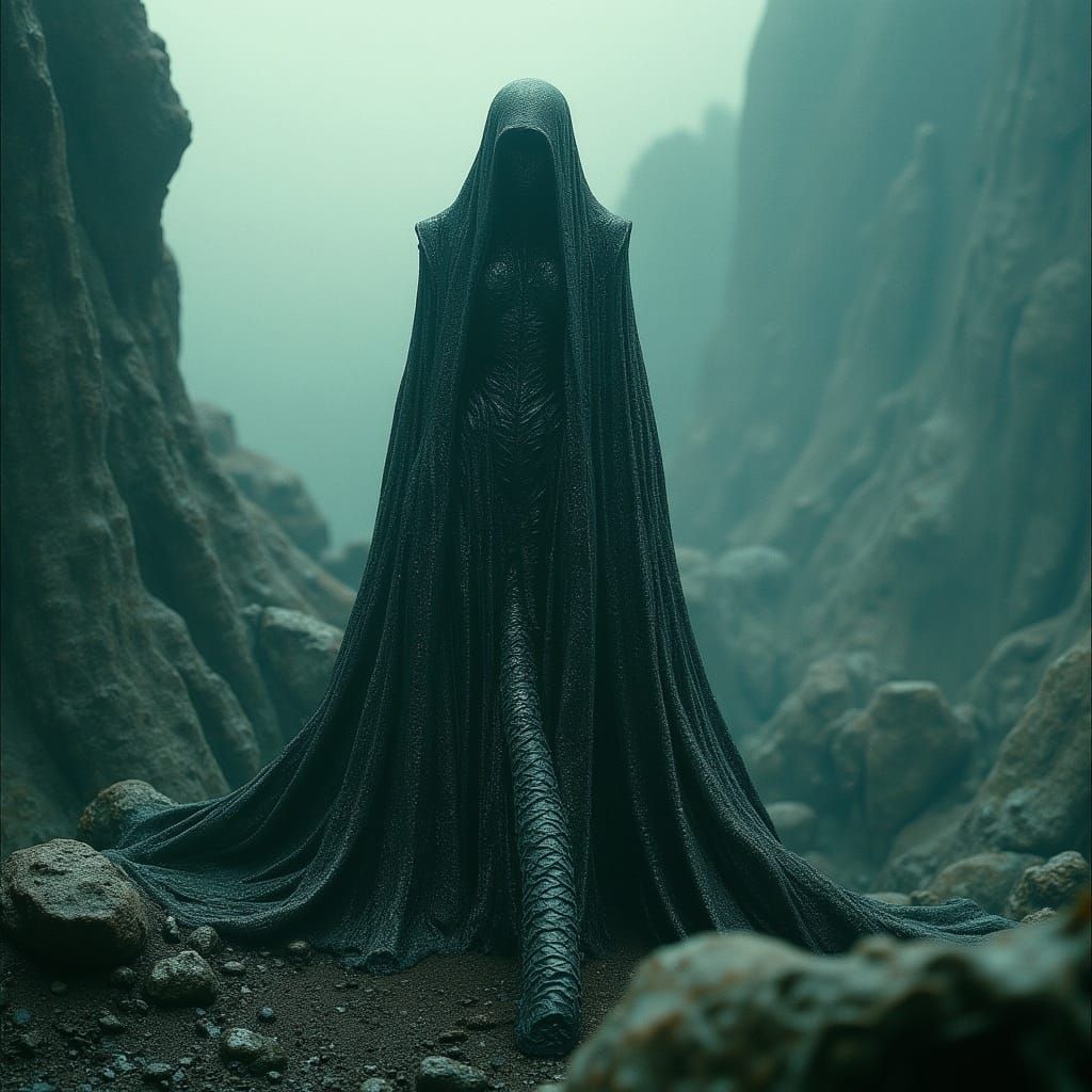 Ethereal Beings in Dark Portraits