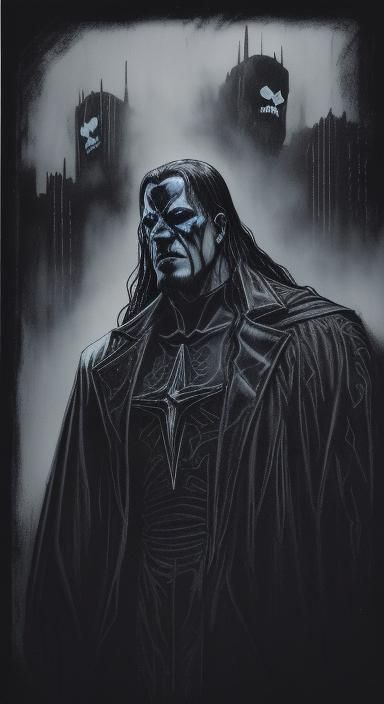 Undertaker and Kane: Cyberpunk Horror in Pop Art Style