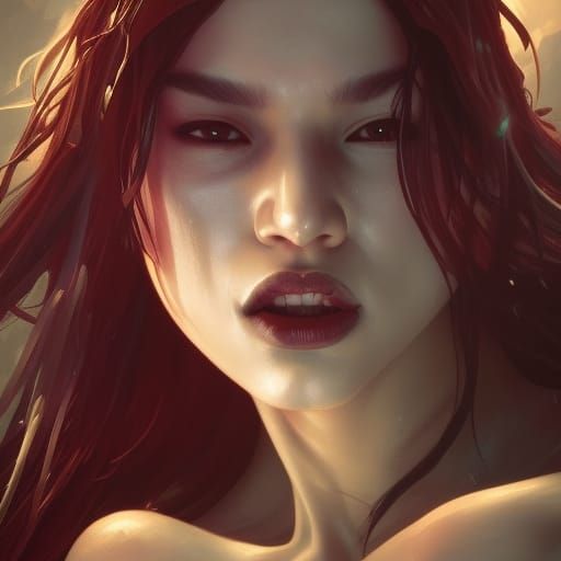 Detailed Portrait of a Māori Vampire