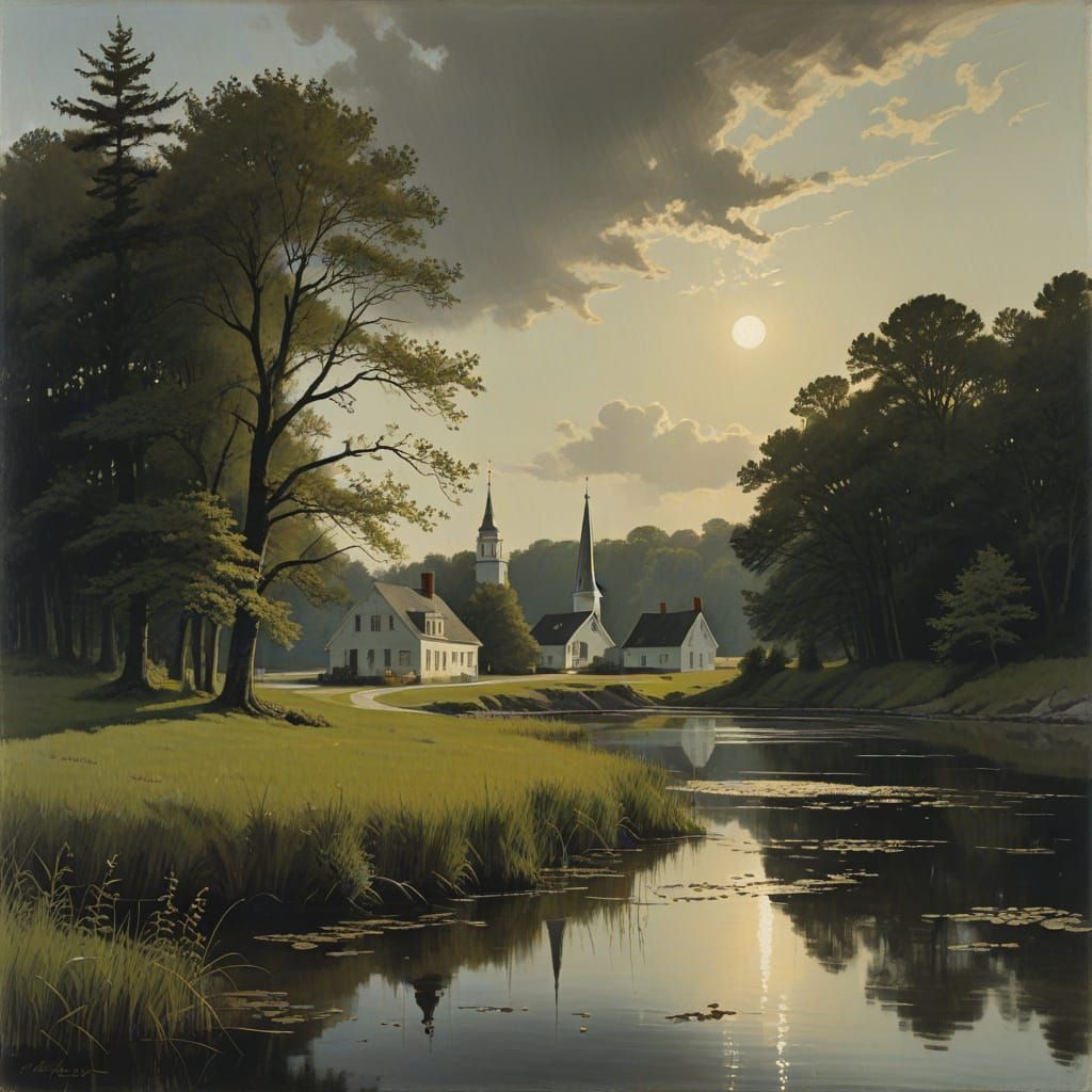 Nauvoo, Illinois by the Golden Mississippi River