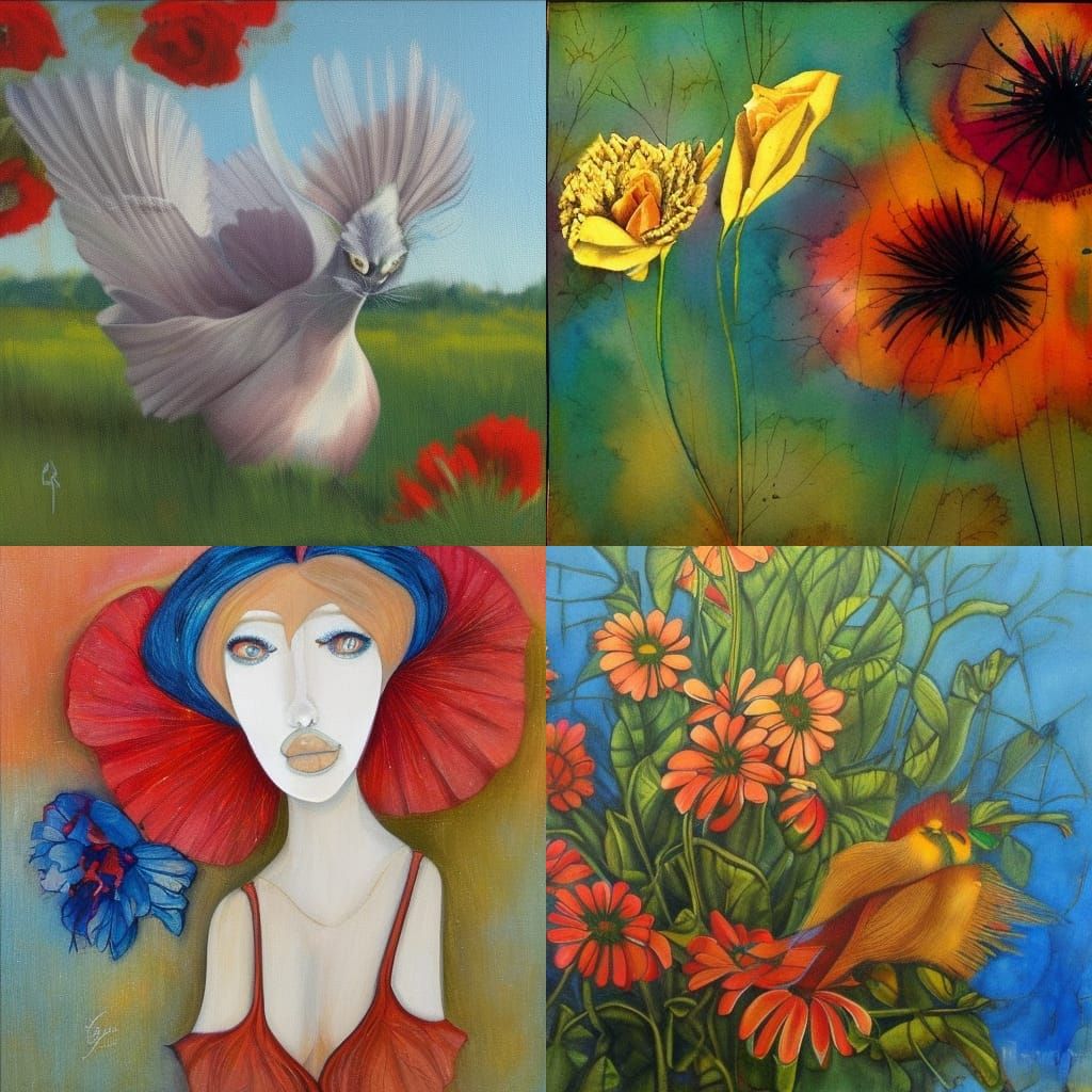 Charming Village Illustration in Burton Style