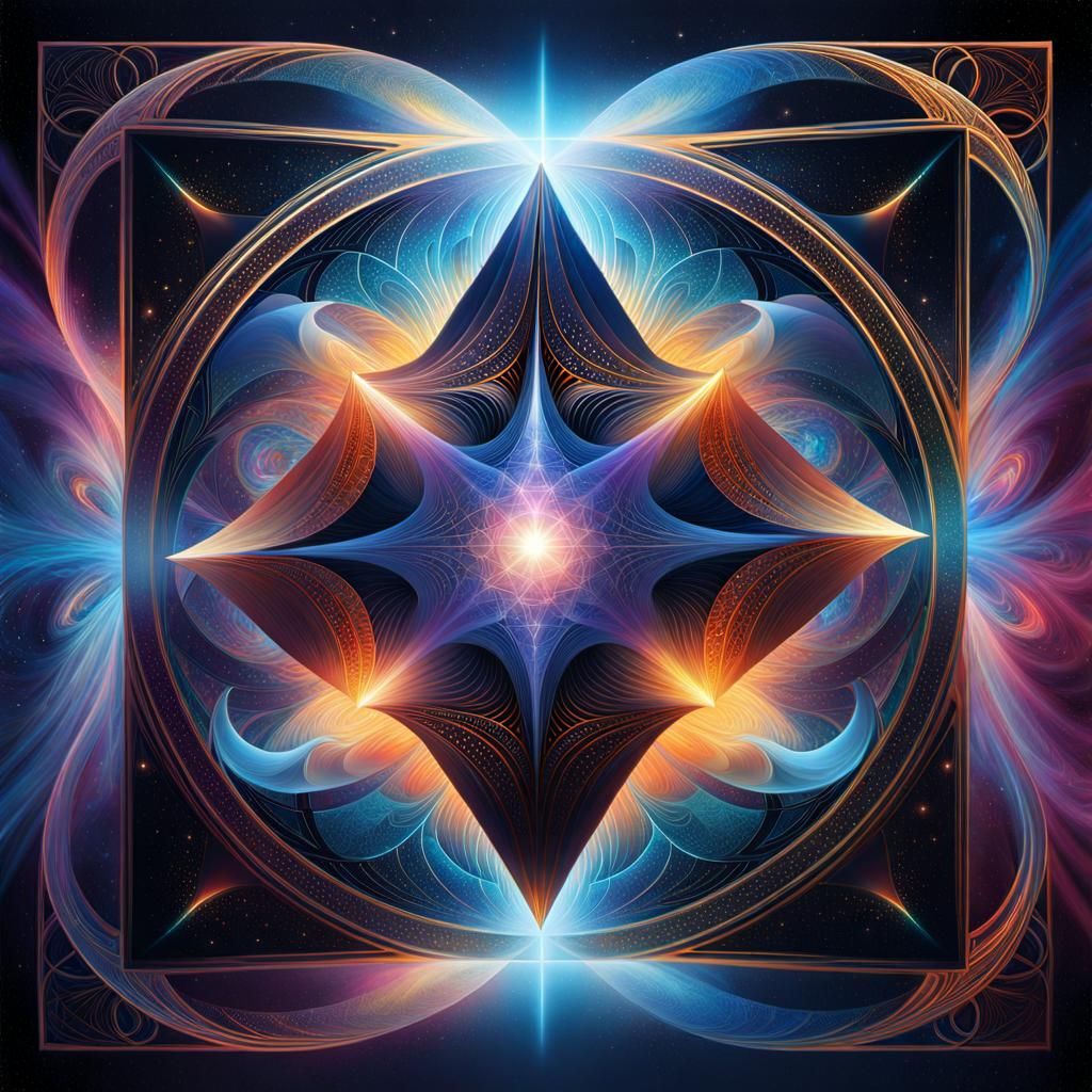 Evolving Transformation: Holographic Digital Illustration