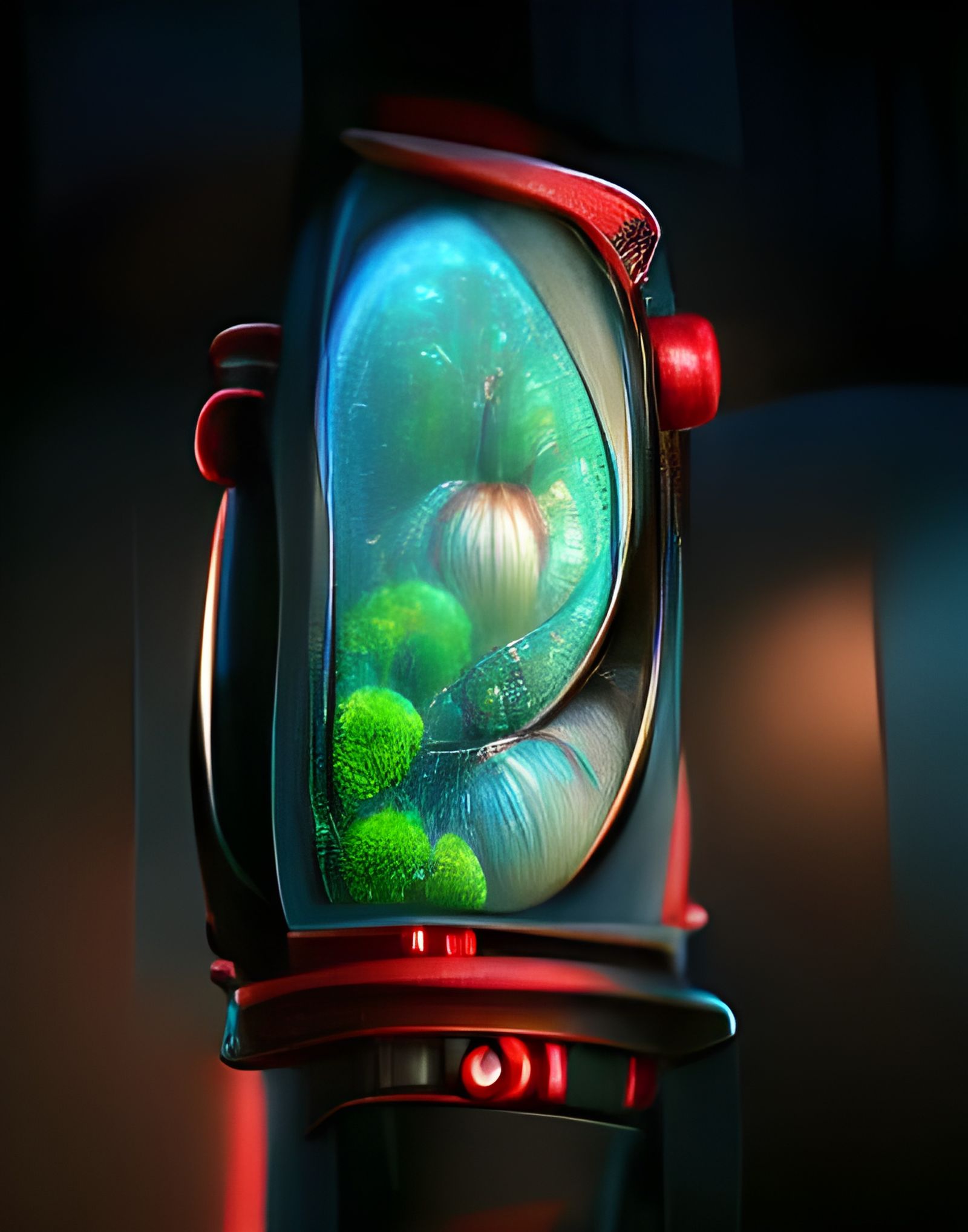 Sci-Fi Alien Portal in Cel-Shaded Style