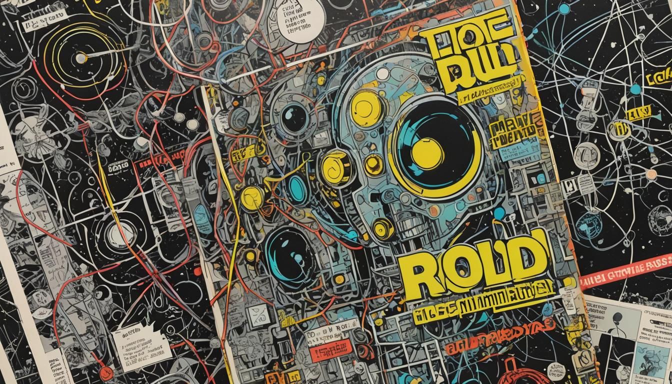 Retro Sci-Fi Comic Art with Bio Transistor