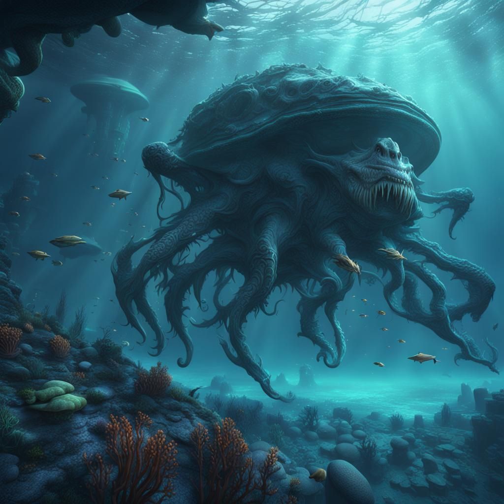 Alien Creature in an Alien Ocean