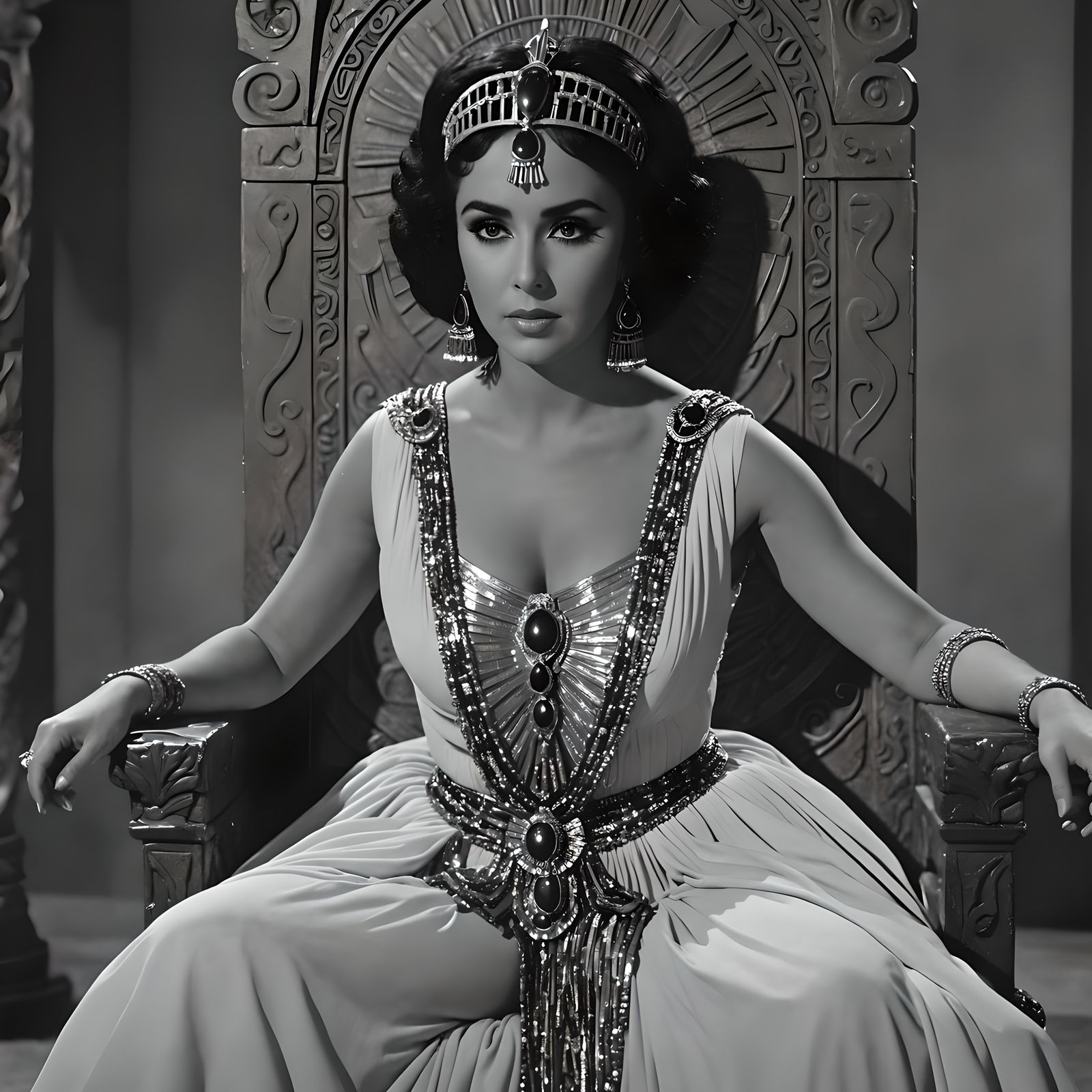 A highly visibly, realistic, detailed accurate, black and wh...