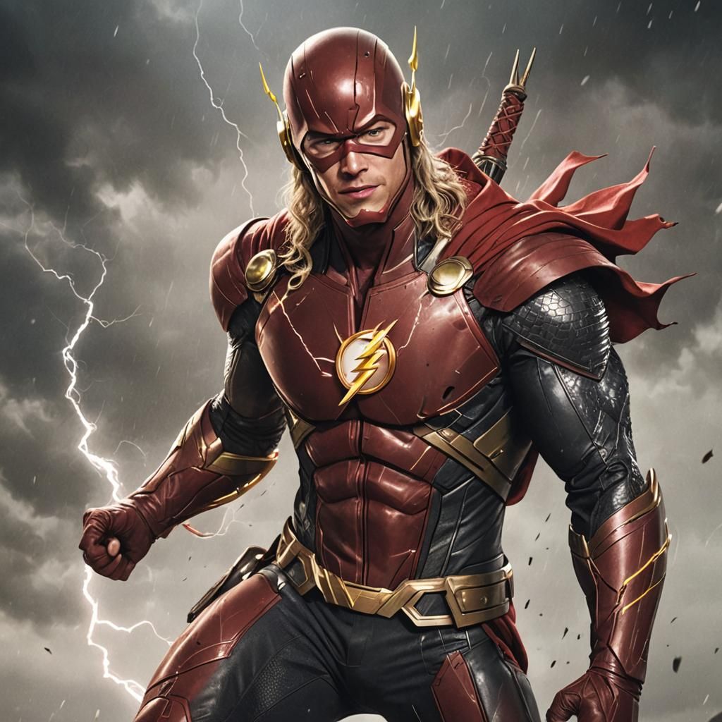 The Flash and Thor Superhero Fusion