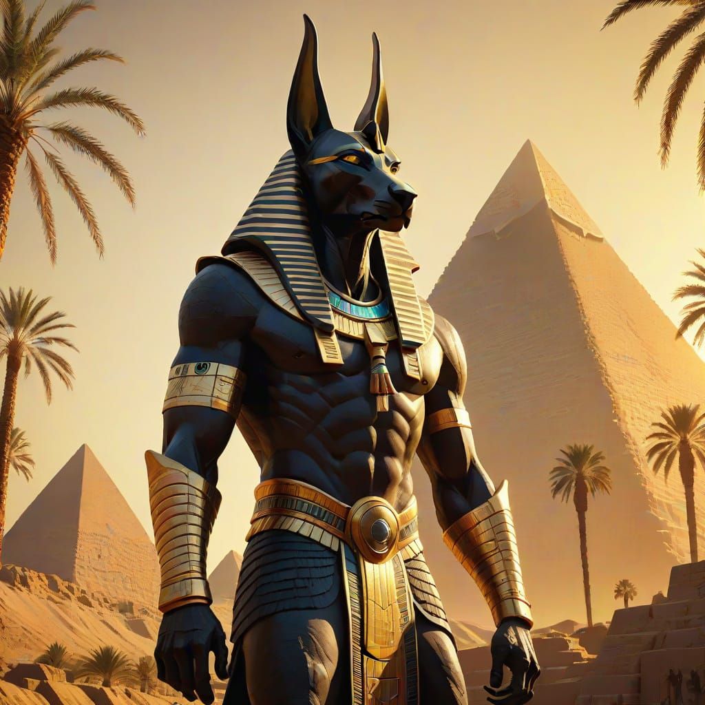 God of the Afterlife Looms Over Ancient Pyramids