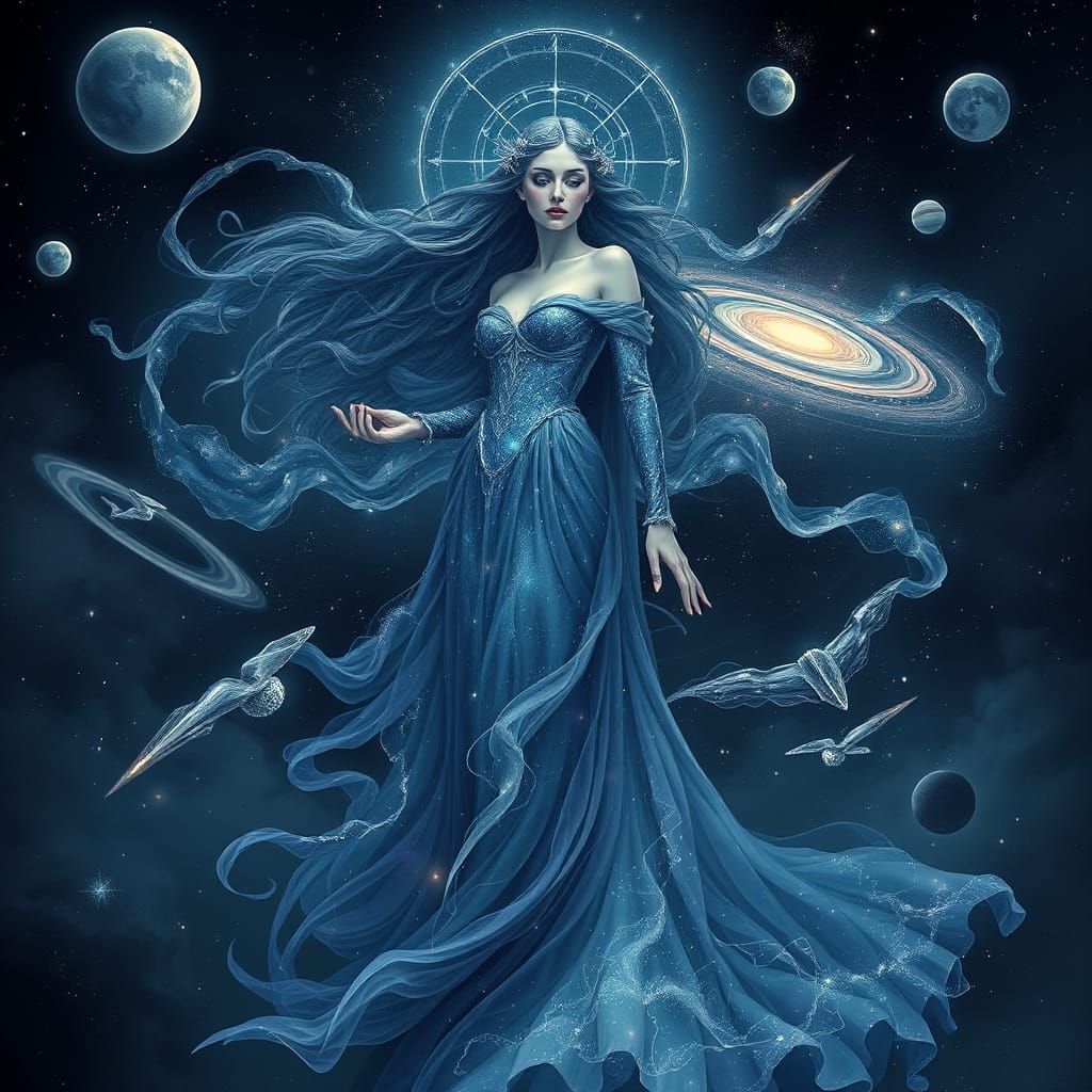 Celestial Goddess of Stars and Galaxies