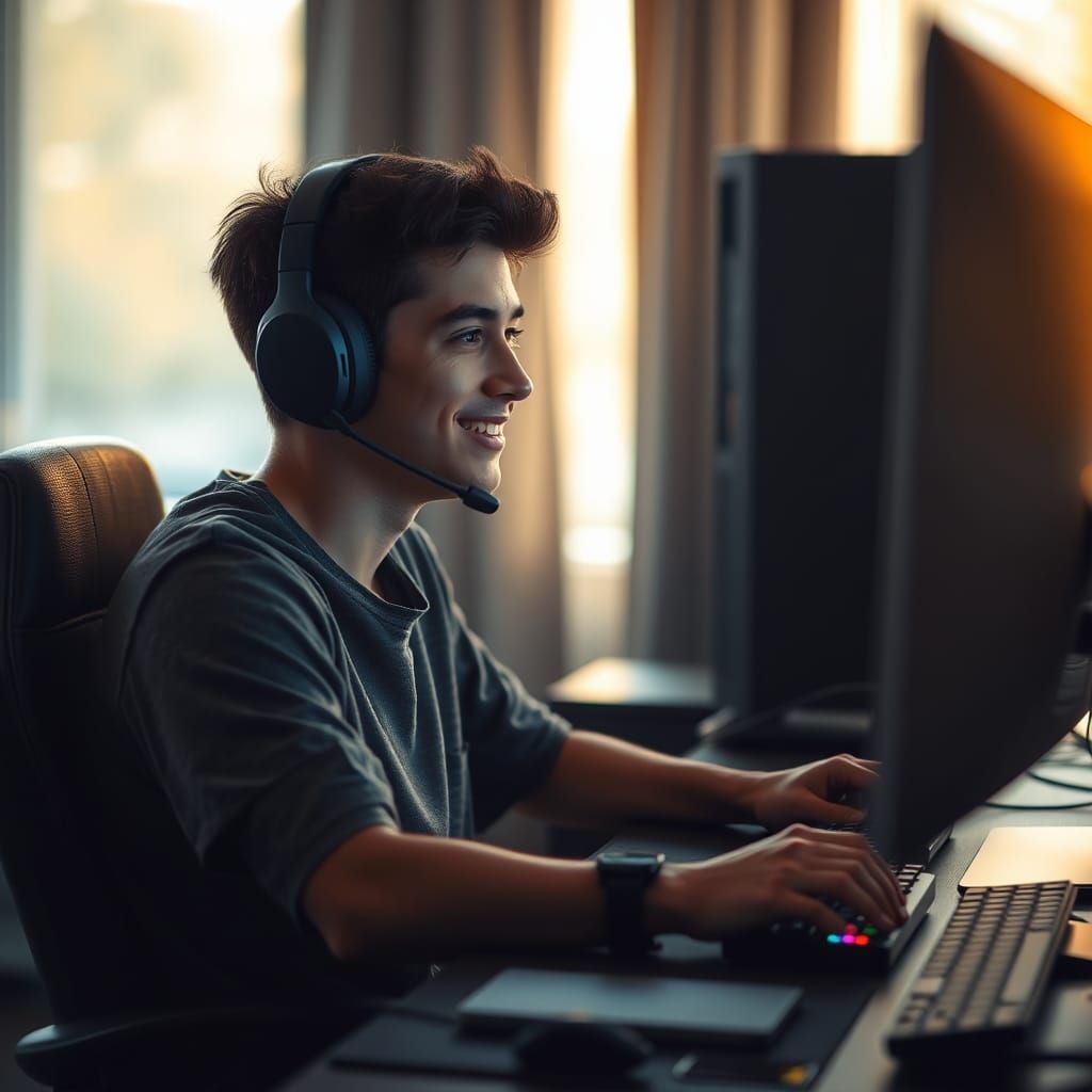 Intense Gamer Focused on High-Performance PC