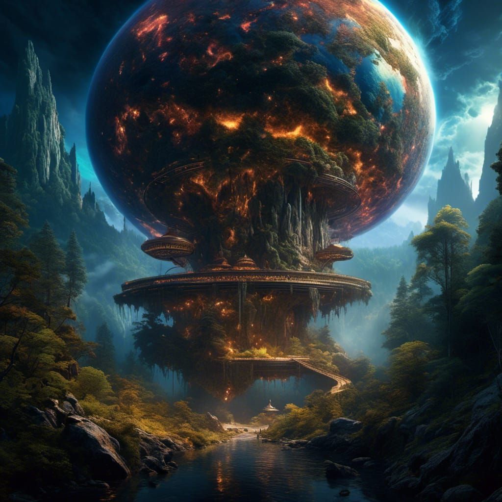 Surreal Psychedelic Planet