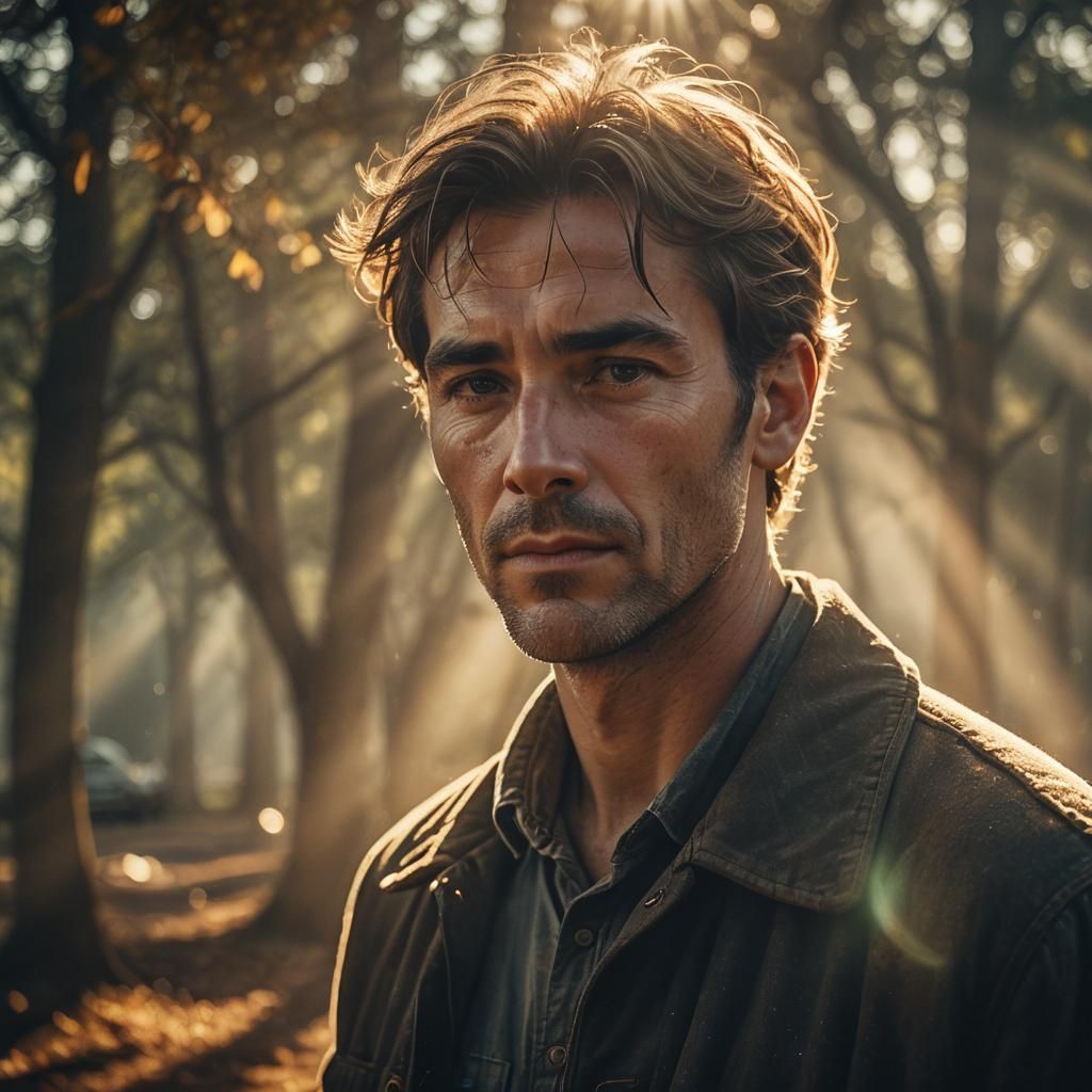 Nostalgic Flashback in Soft Golden Light