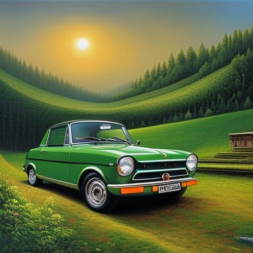 Iconic Polski Fiat 126p car