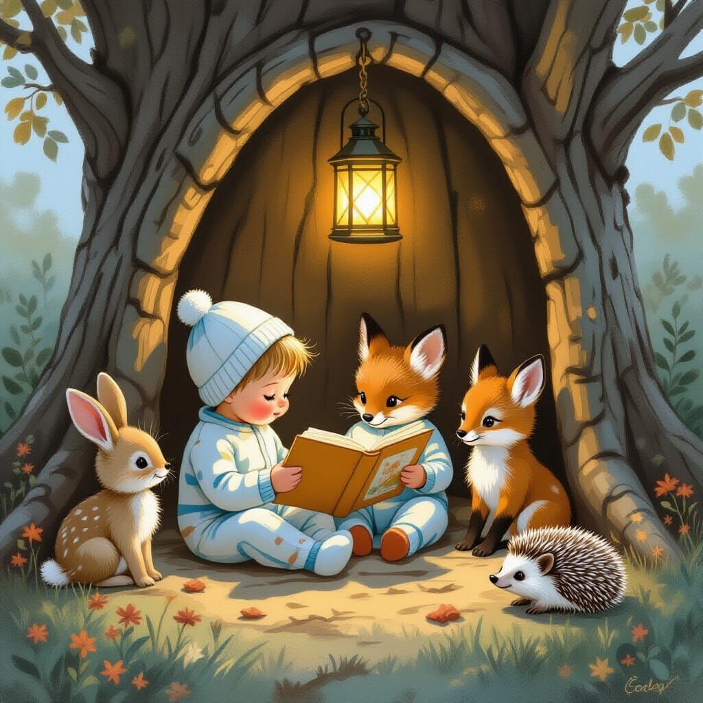 Magical Treehouse Story Time: Child and Animals
