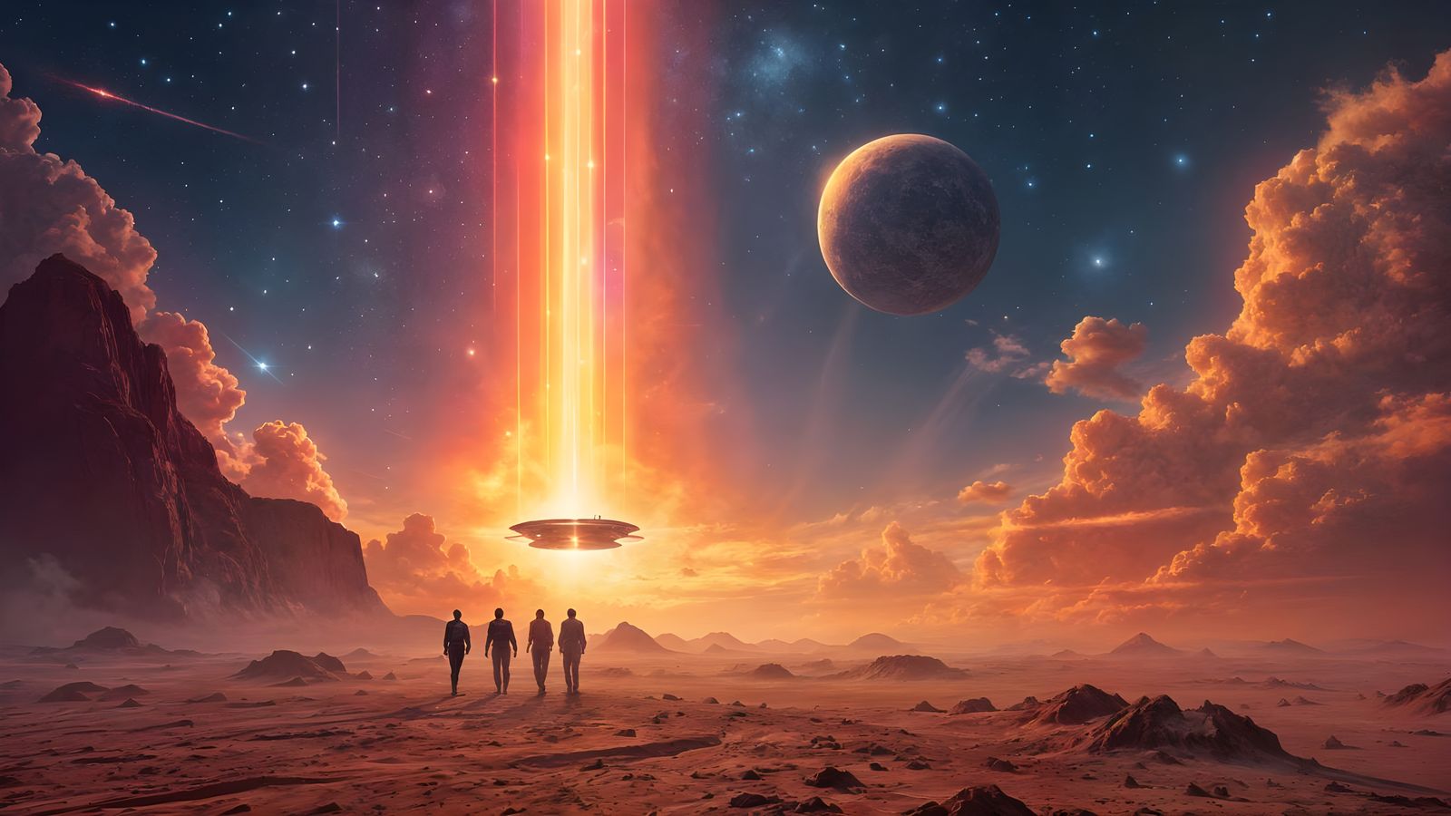 Star Trek Away Team Beamed to Desert Planet