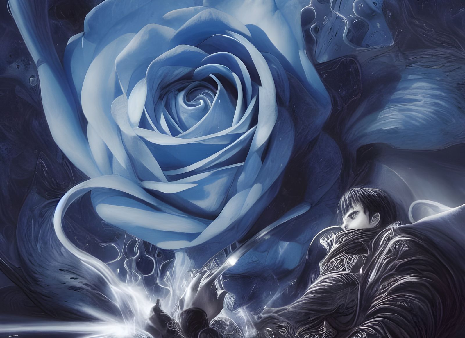 Blue Rose and Dark Tower: Fantasy Art