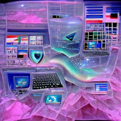 Cyberpunk Cityscape with Neon Lights