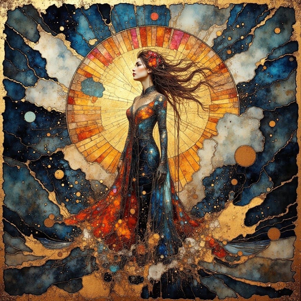 Hopepunk Rebellion: An Epic Cinematic Image