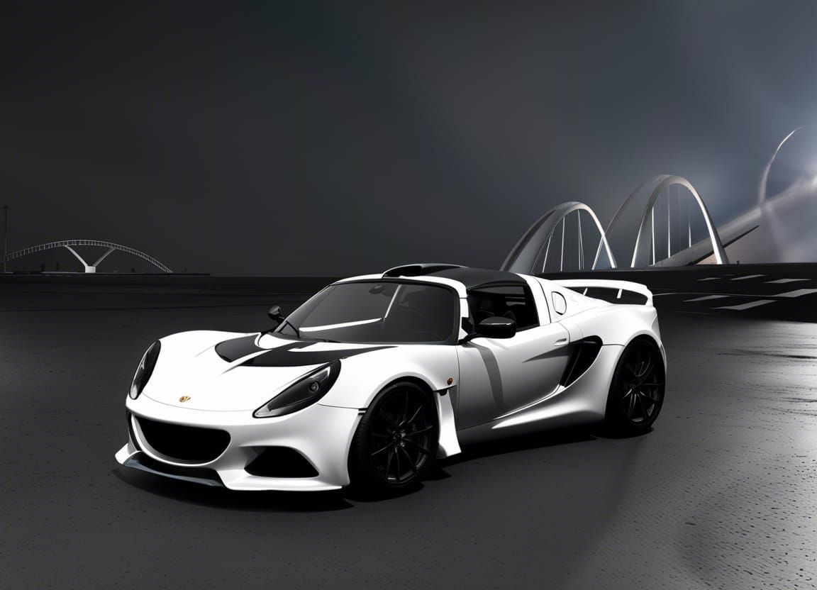 Recycled Lotus Elise GT1 in 3D Rendered Digital Art