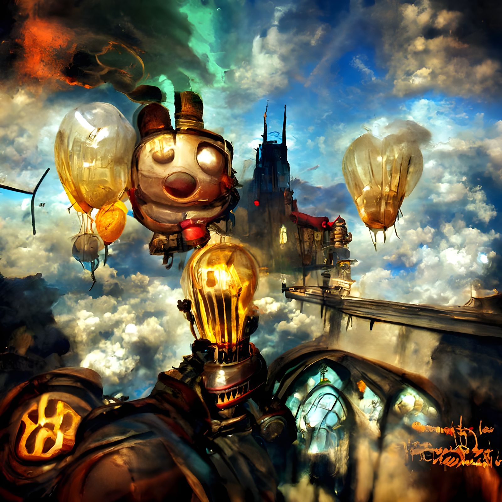 Steampunk Air Carnival Chasing a Girl