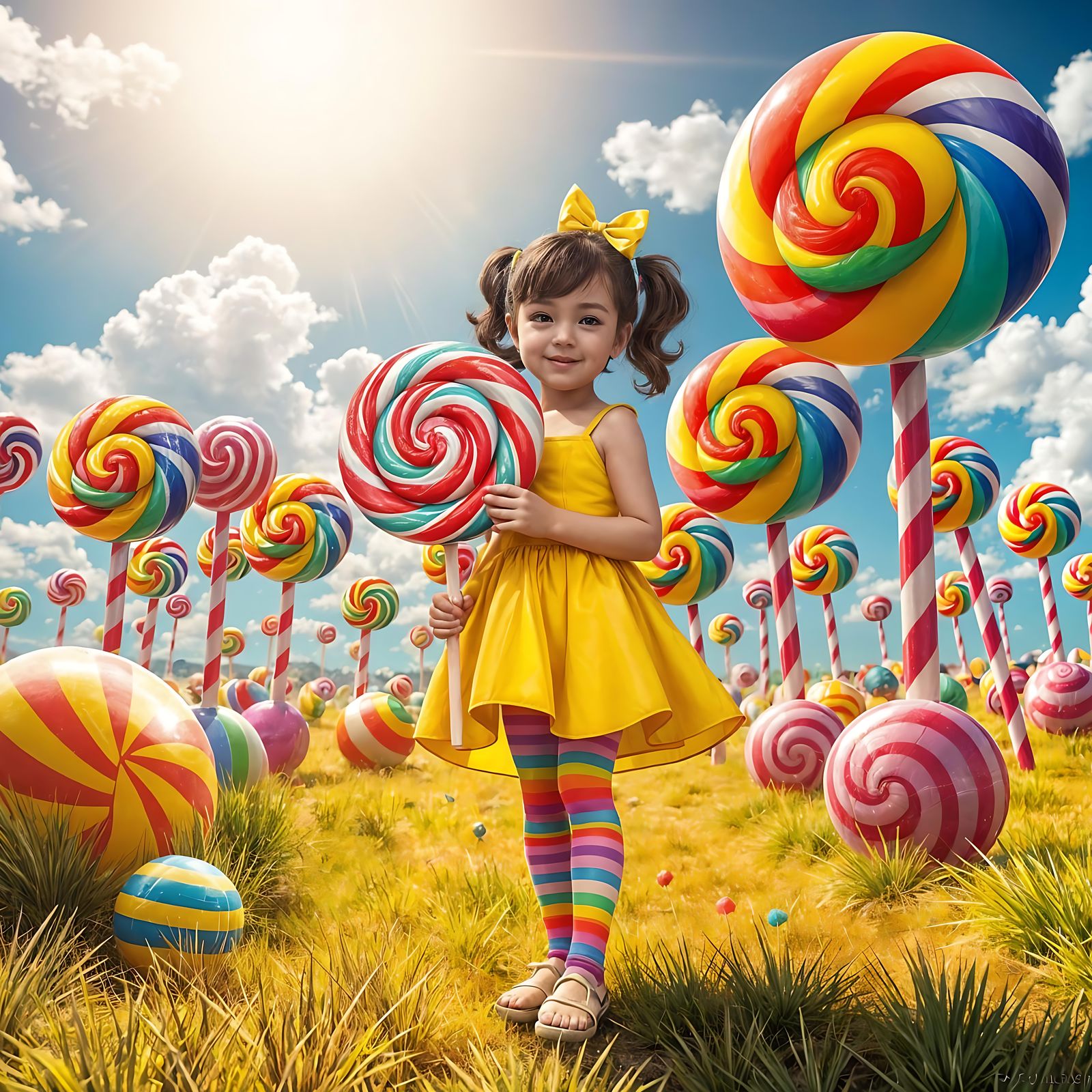 Candy Art: Rainbows, Lollipops, and Sunshine