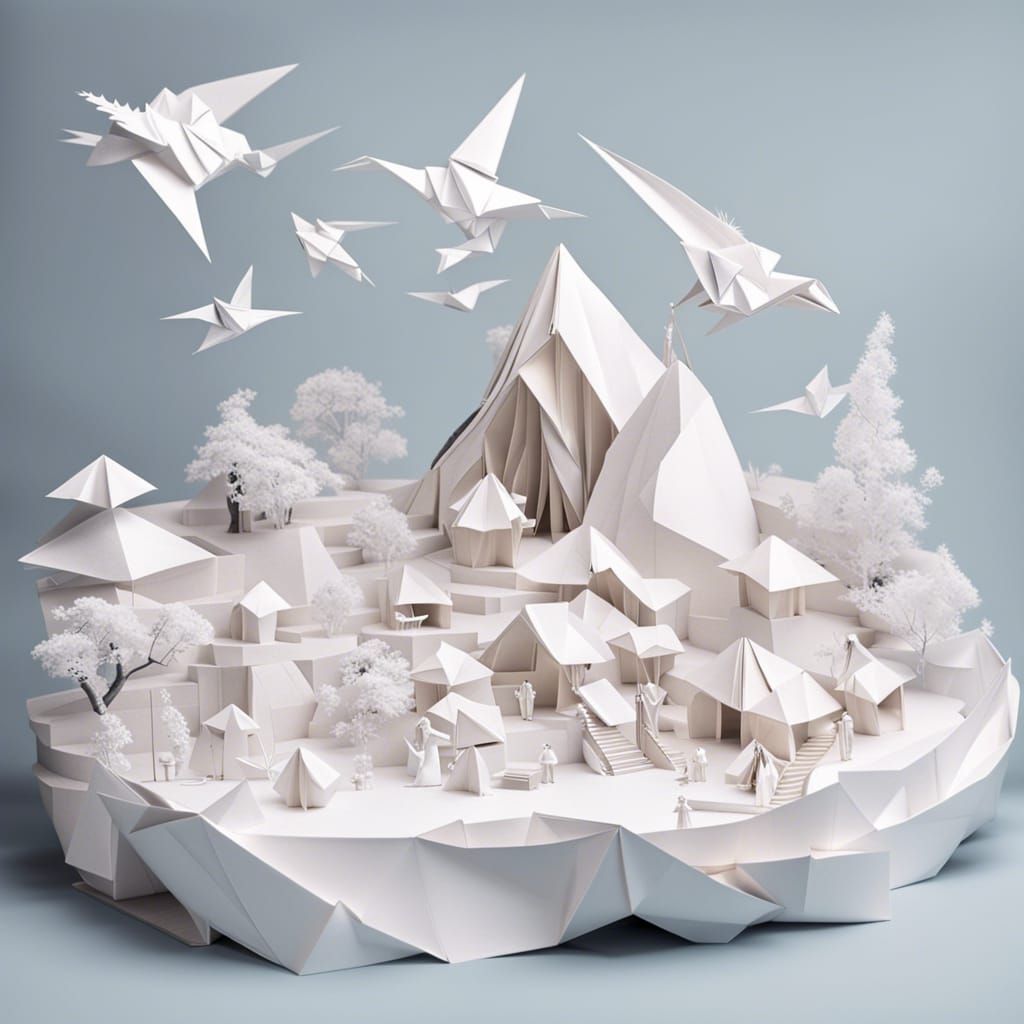 Origami Master in a White Paper World