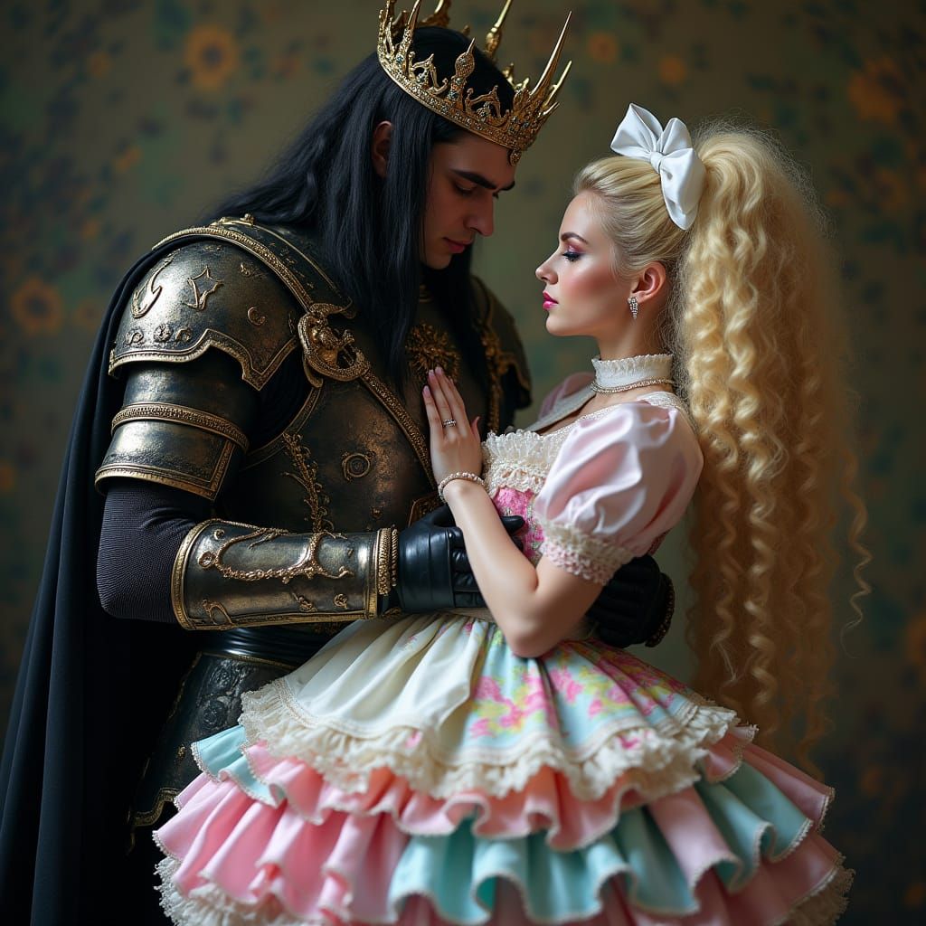 Regal Demon King Enchants Victorian French Maid in Dark Fant...