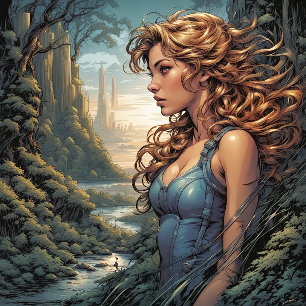 Fairy in Comic Book Art Style