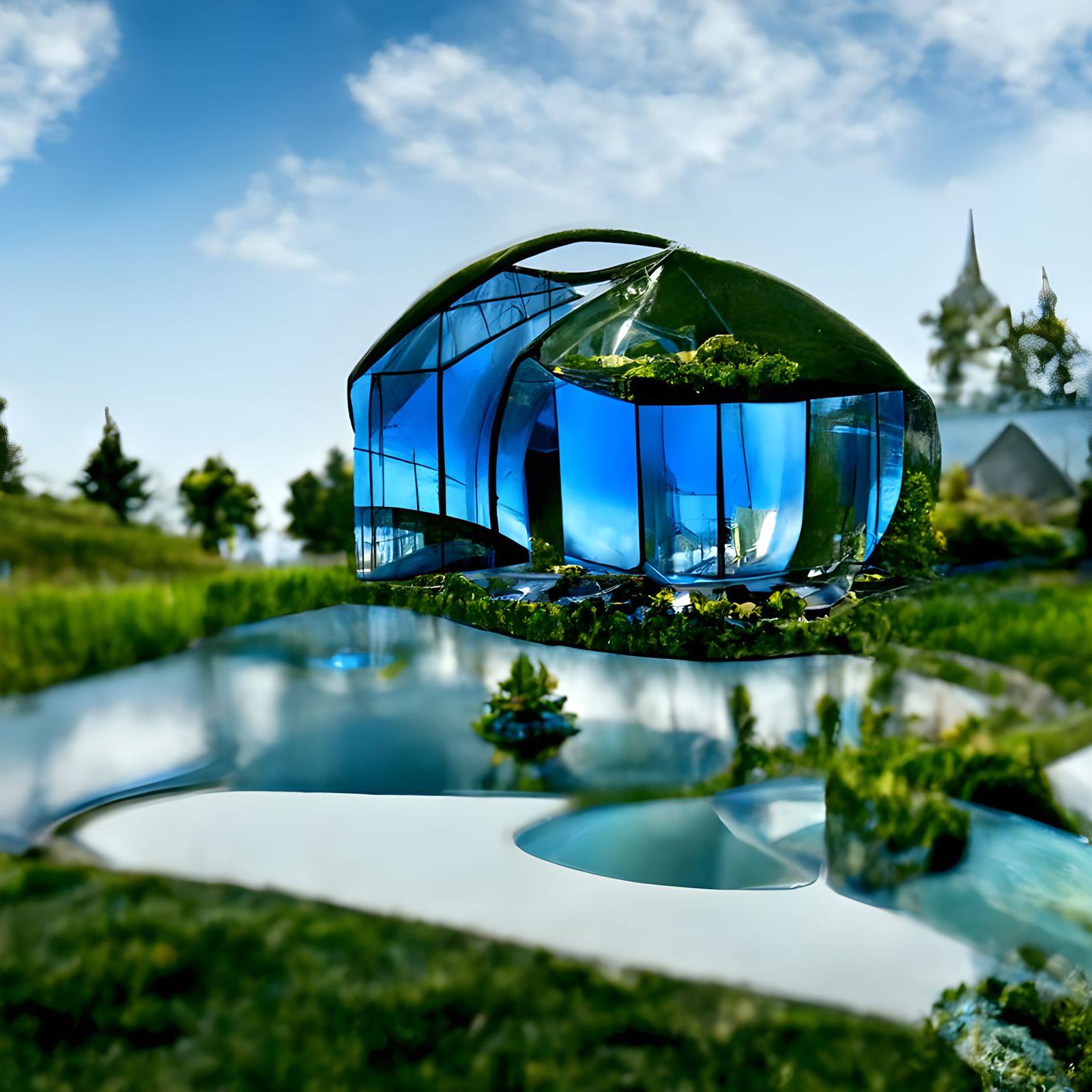 Futuristic Glass Building Inspired by Fishbowls