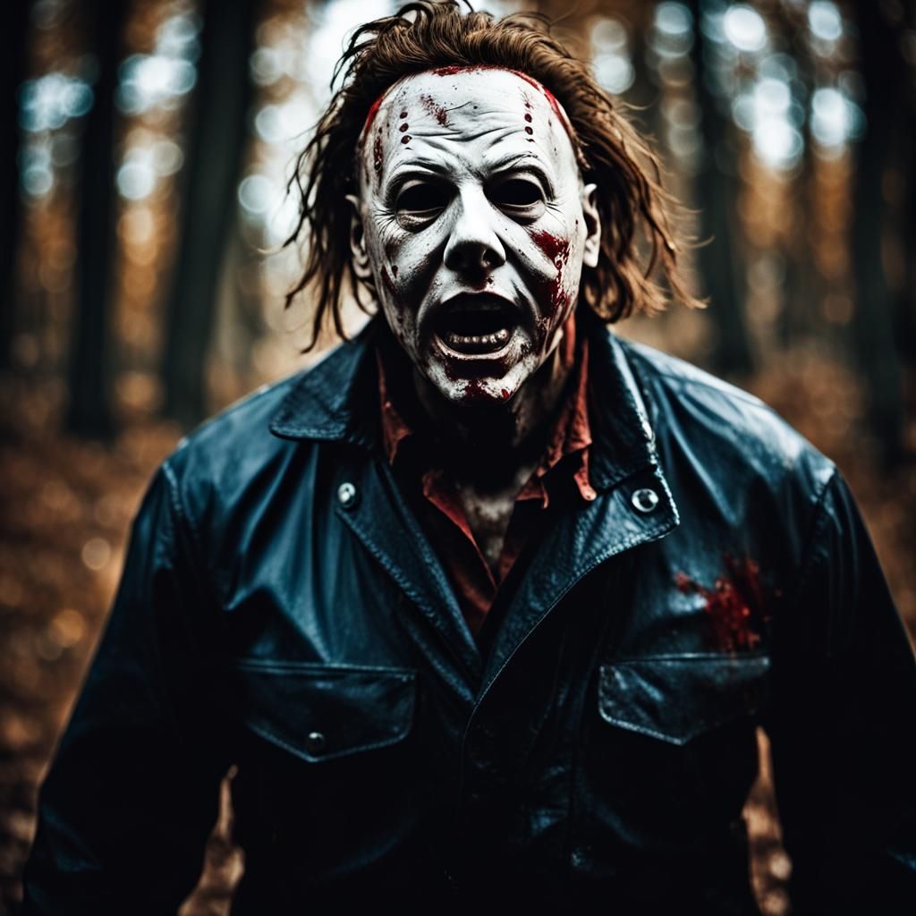 Retro Horror Film Scene in Professional Photography Style