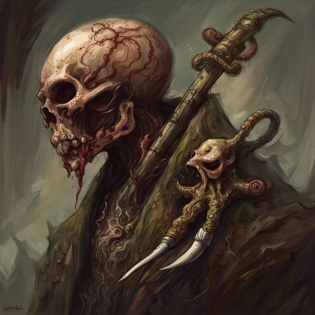 Diseased Phallic Scepter in Sinister Style