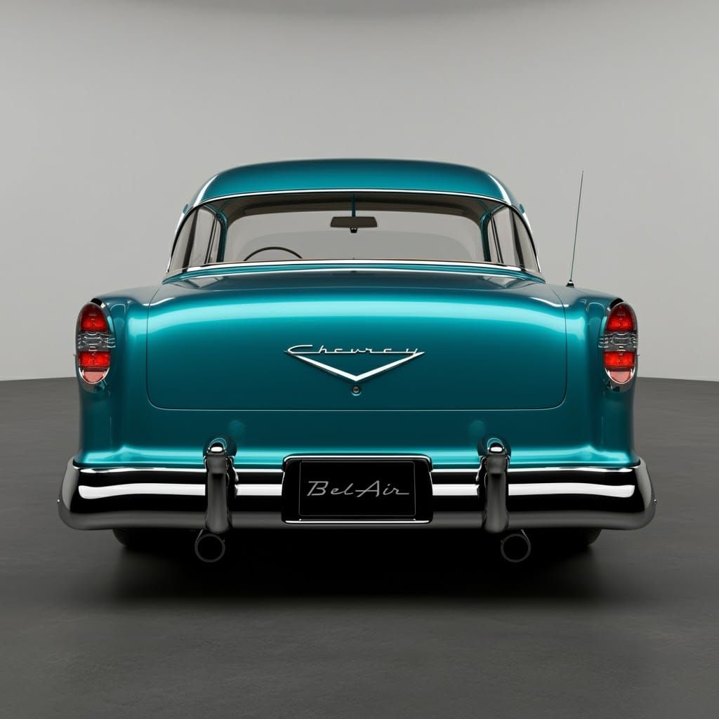 Futuristic 1953 Chevy Bel Air in 3D Render