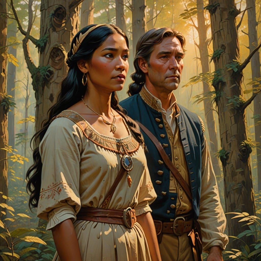 Pocahontas and John Rolfe