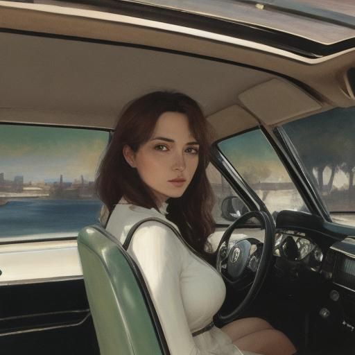 Toyota Rushing to Aswan: Abstract Impressionism