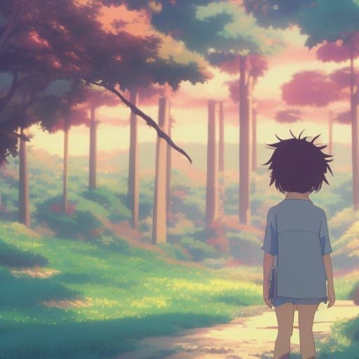 Candy in Studio Ghibli Anime Style