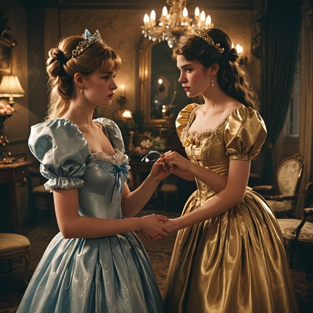 Teen Girl Ties Up Crossdresser in Lavish Room