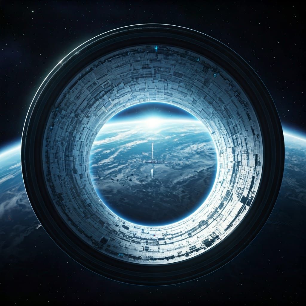 Incomplete Dyson Sphere with Continents and Oceans