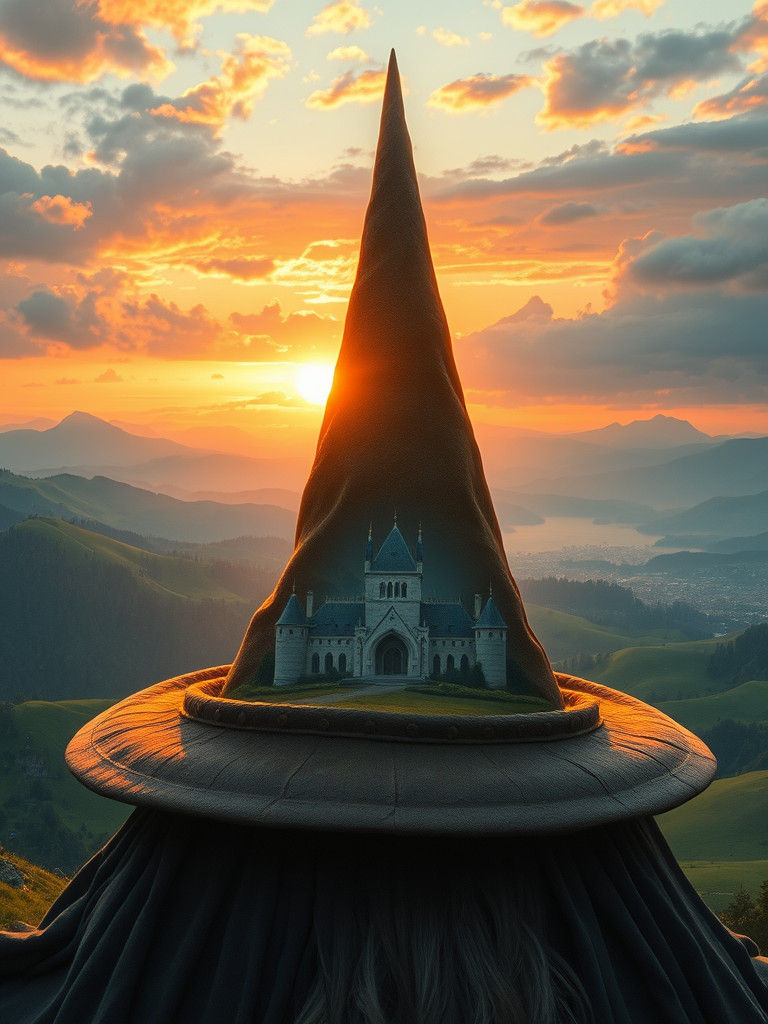 Lord of the Rings Scene on Gandalf's Hat