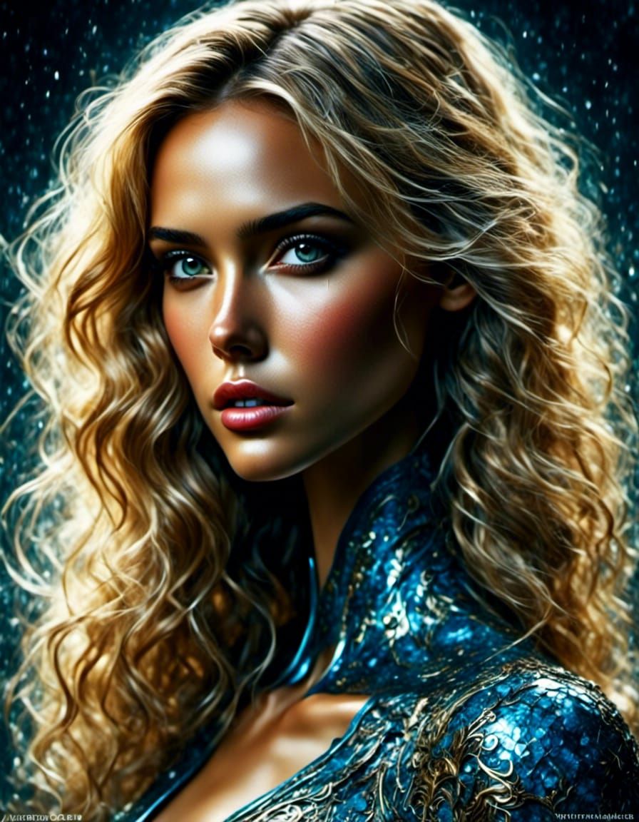 Jessica Alba as Sue Storm: Hyperrealistic Portrait