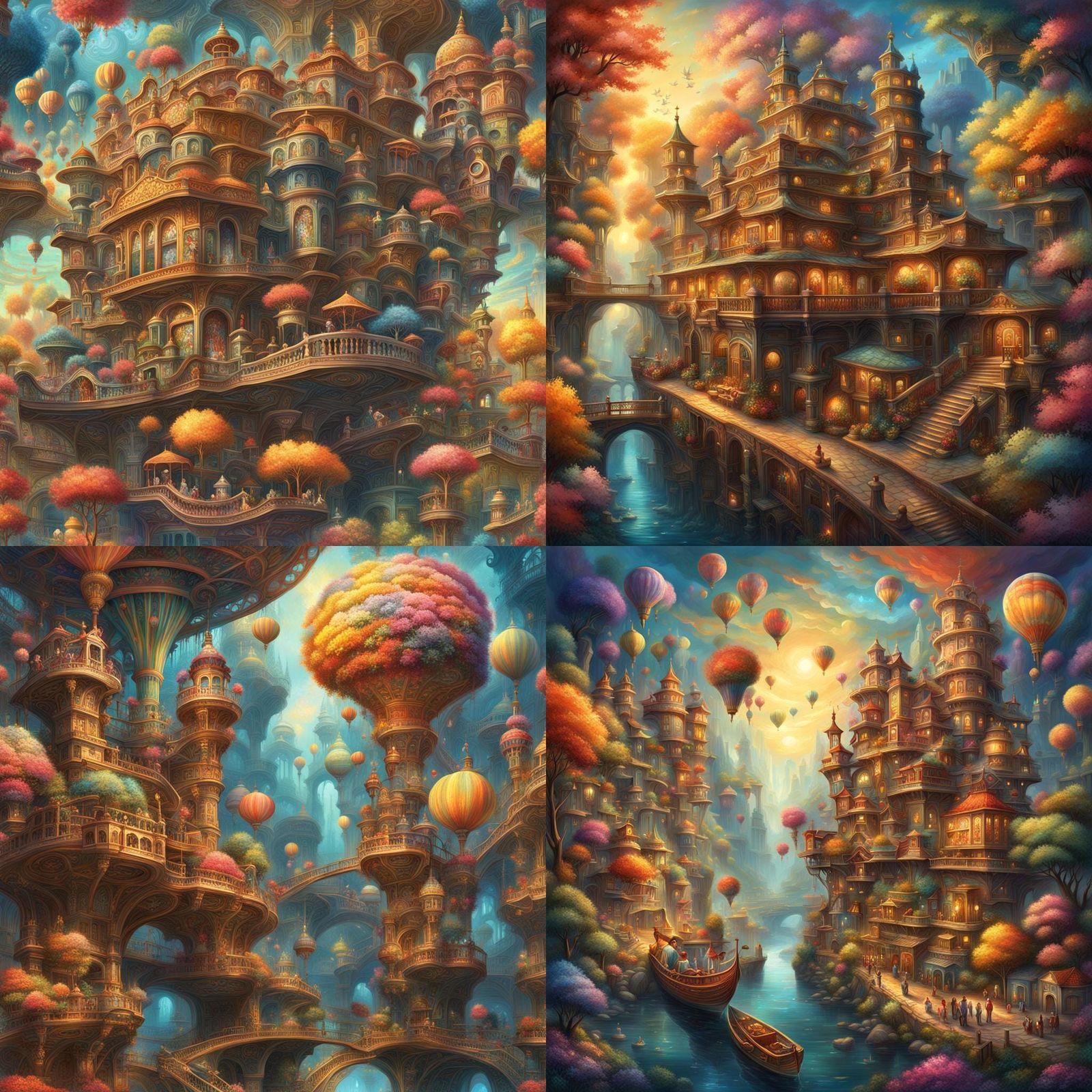 Ethereal Mystical Realm: a Detailed Matte Painting