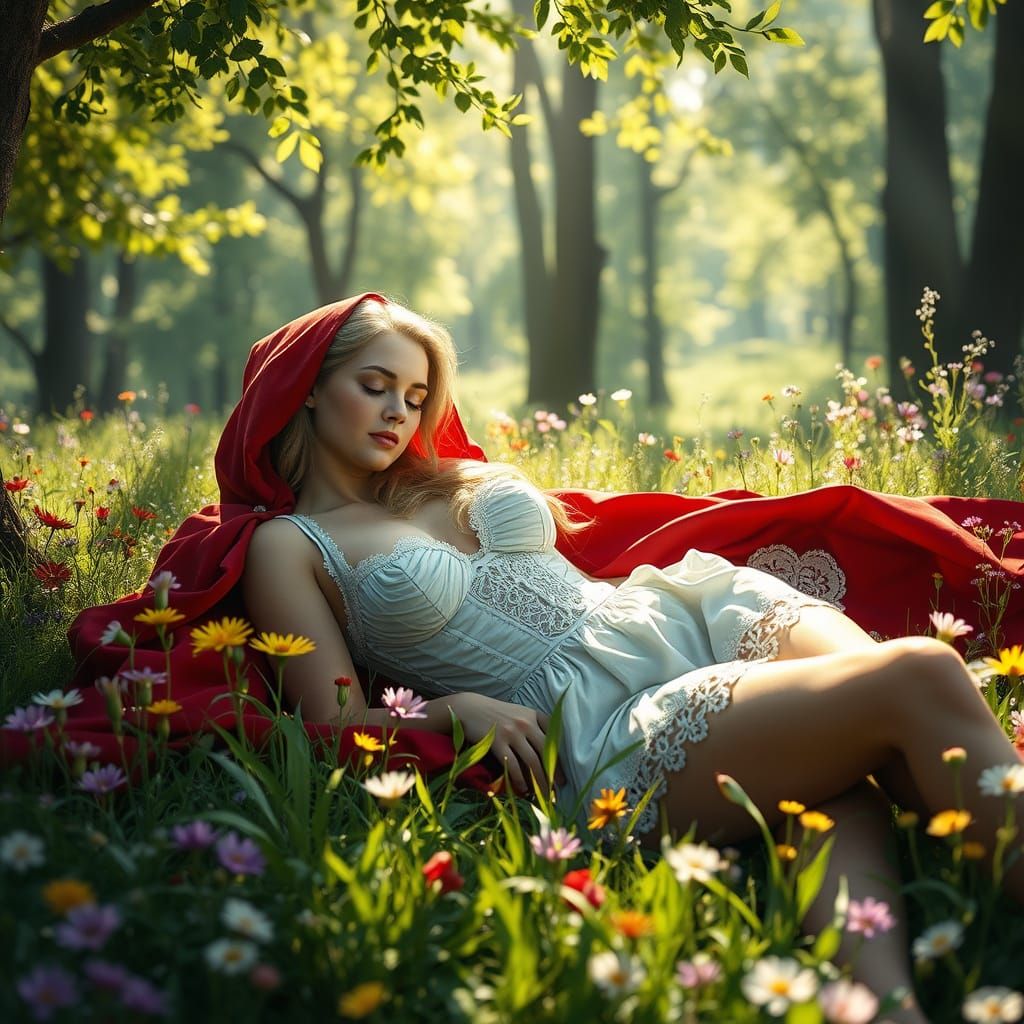 Serene Fairytale Scene in Photoreal Style