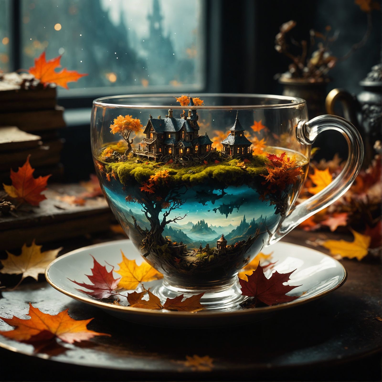 Mixed worlds in a cup
